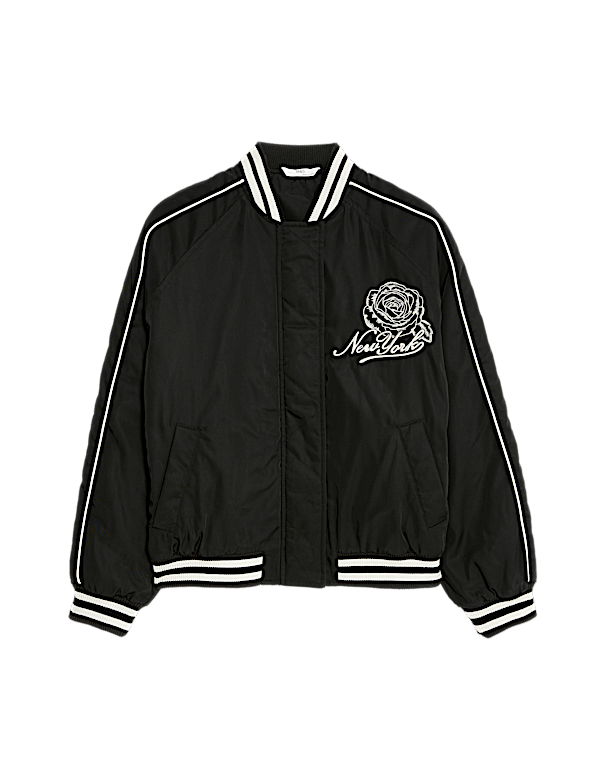 New York Embroidery Bomber Jacket (6-16 Yrs)