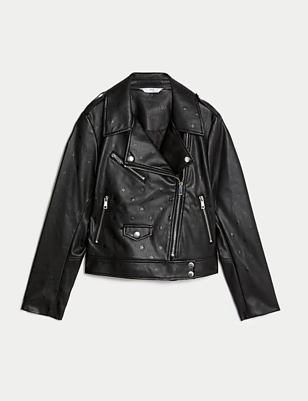Faux Leather Star Jacket (6-16 Yrs) - PT