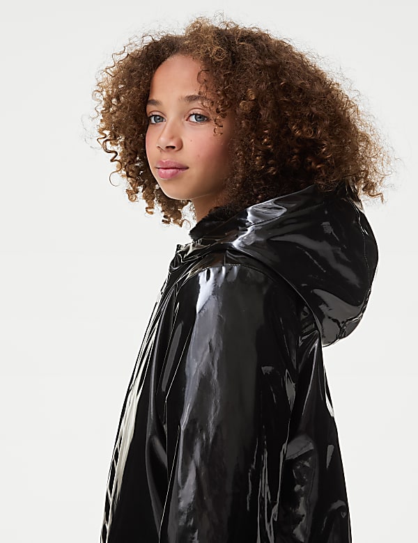 Płaszcz rybacki z kapturem podszyty sztucznym futrem (6&ndash;16 lat) - PL