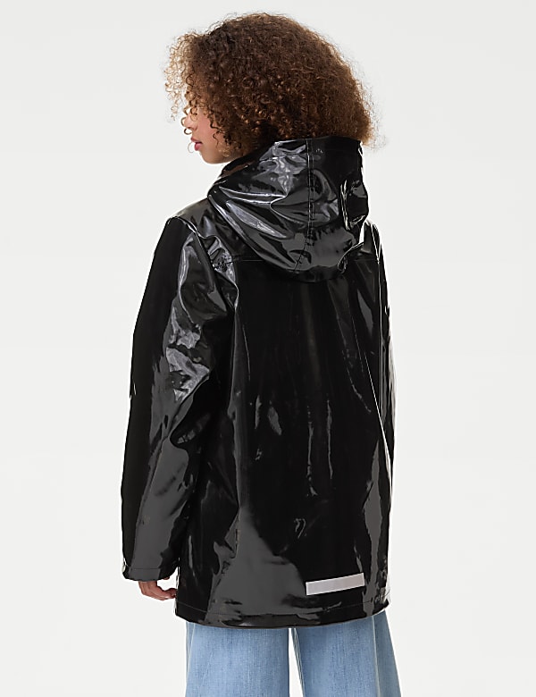 Płaszcz rybacki z kapturem podszyty sztucznym futrem (6&ndash;16 lat) - PL