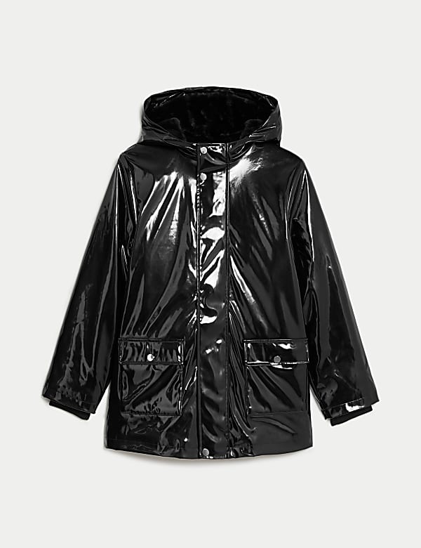 Płaszcz rybacki z kapturem podszyty sztucznym futrem (6&ndash;16 lat) - PL