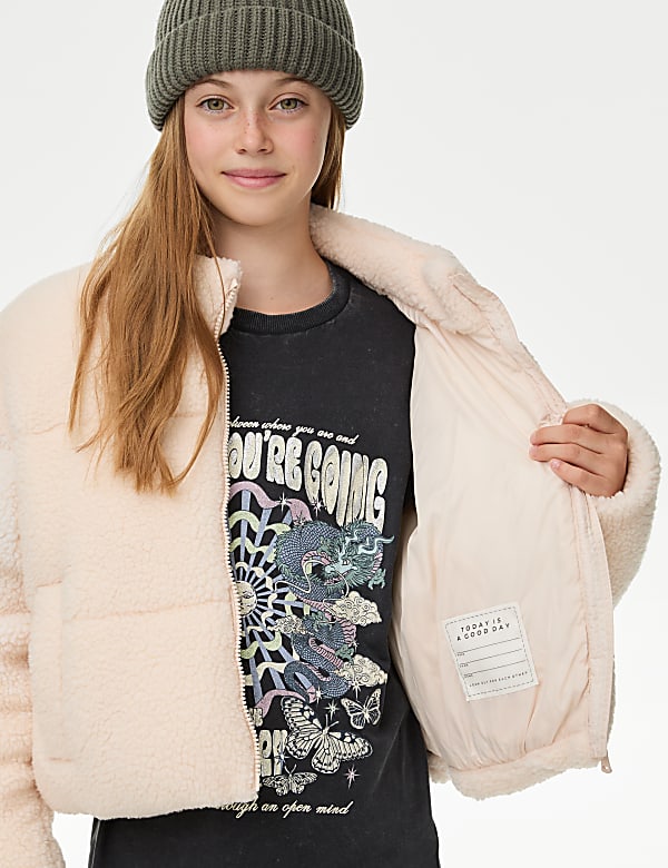 Borg Padded Jacket (6-16 Yrs)