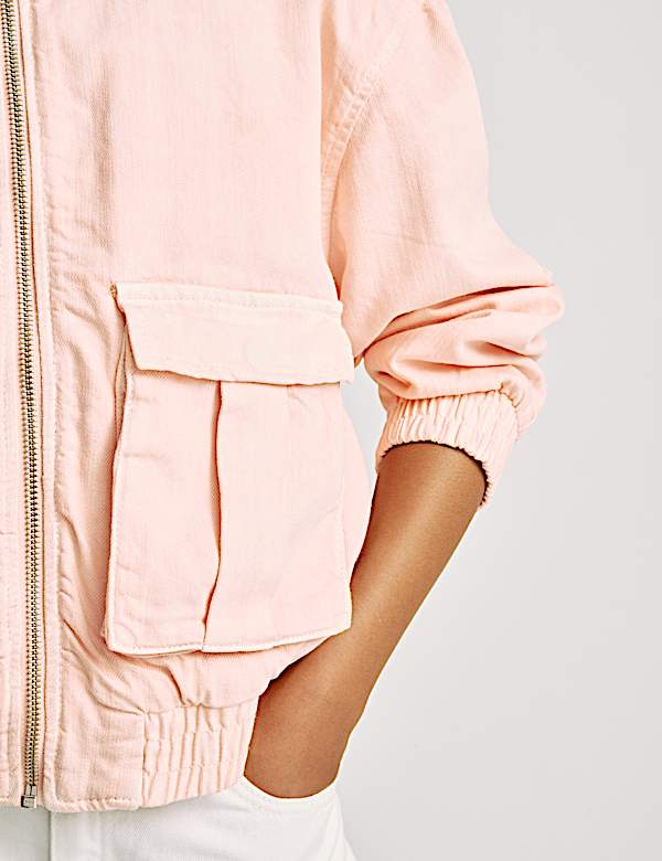 Blouson d'aviateur en jean (du 6 au 16 ans) - LU