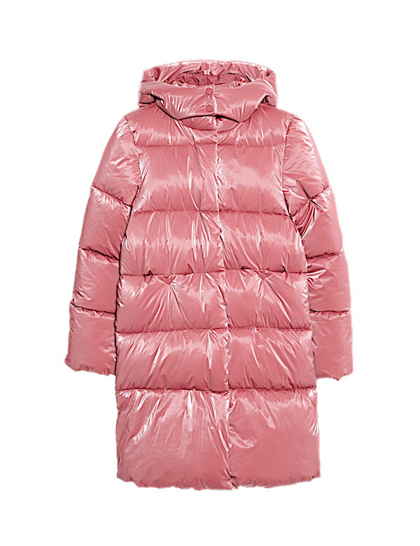 Longline Padded Hooded Coat (6-16 Yrs)