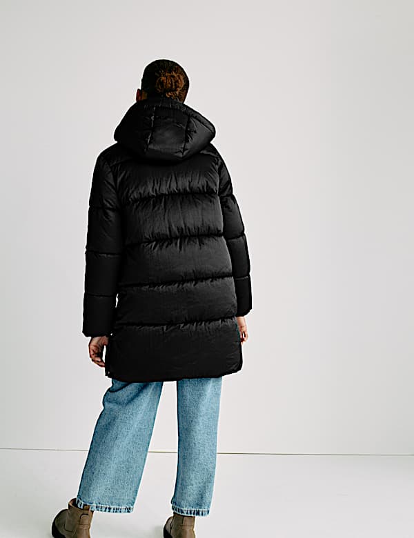 מעיל מרופד בגזרה ארוכה עם קפוצ'ון (16-6 שנים) - IL