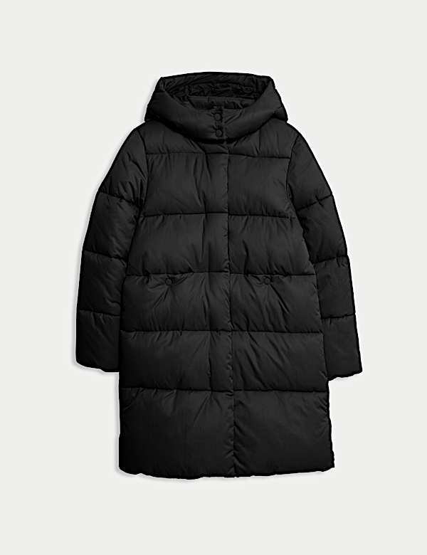 Longline Padded Hooded Coat (6-16 Yrs) - US
