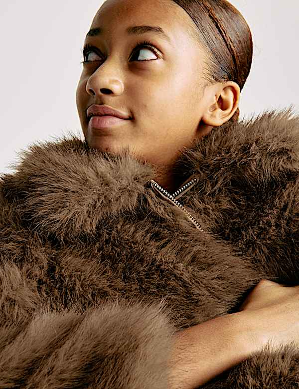 ז'קט פרווה מלאכותית (16-6 שנים) - IL