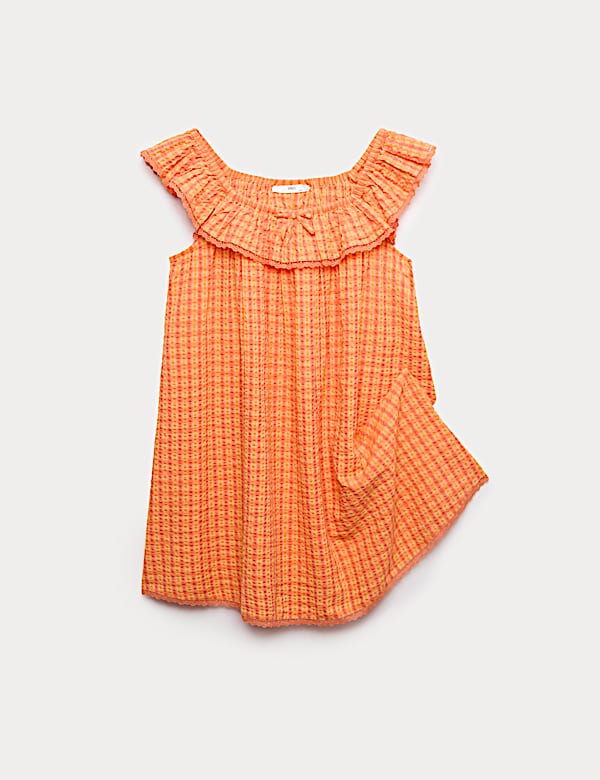 Gingham Check Baby Doll Dress (6-16 Yrs)