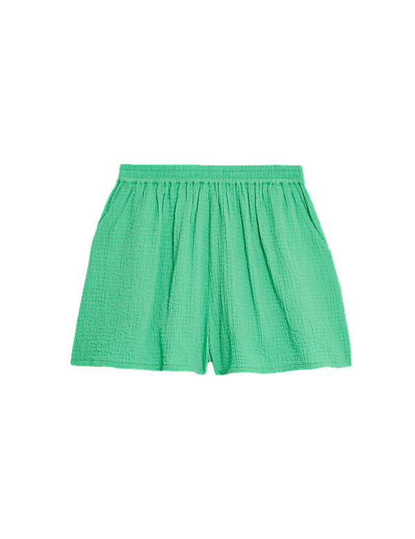 Textured Elasticated Waist Shorts (6-16 Yrs)