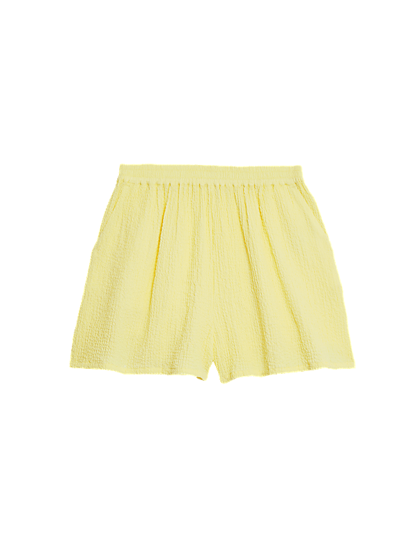 Textured Elasticated Waist Shorts (6-16 Yrs)