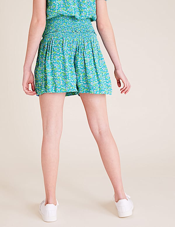 Ditsy Floral Shirred Shorts (6-16 Yrs)