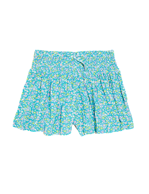 Ditsy Floral Shirred Shorts (6-16 Yrs)