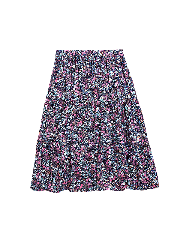 Midi Floral Tiered Skirt (6-16 Yrs)