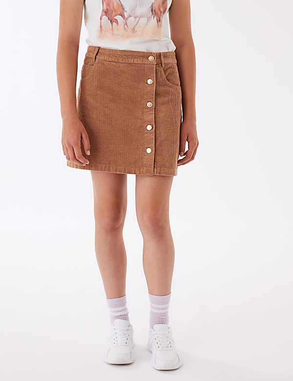 Pure Cotton Cord Skirt (6-16 Yrs)