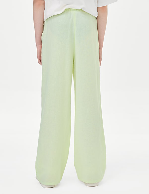 Linen Rich Printed Trousers (6-16 Yrs) - CZ