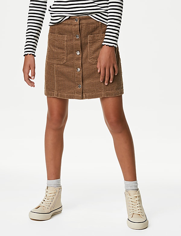 Pure Cotton Skirt (6-16 Yrs) - GR