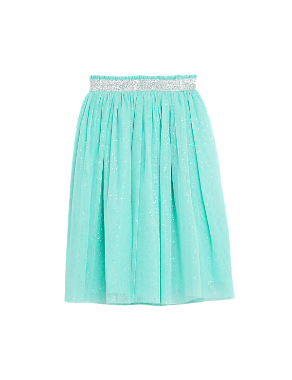 Midi Tulle Glitter Skirt