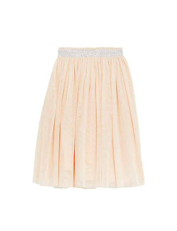 Midi Tulle Glitter Skirt