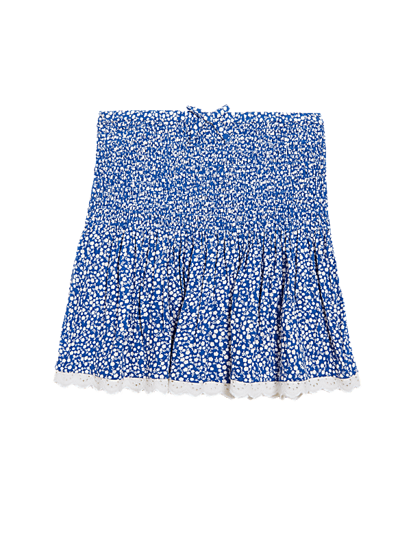 Floral Shirred Skirt (6-16 Yrs)