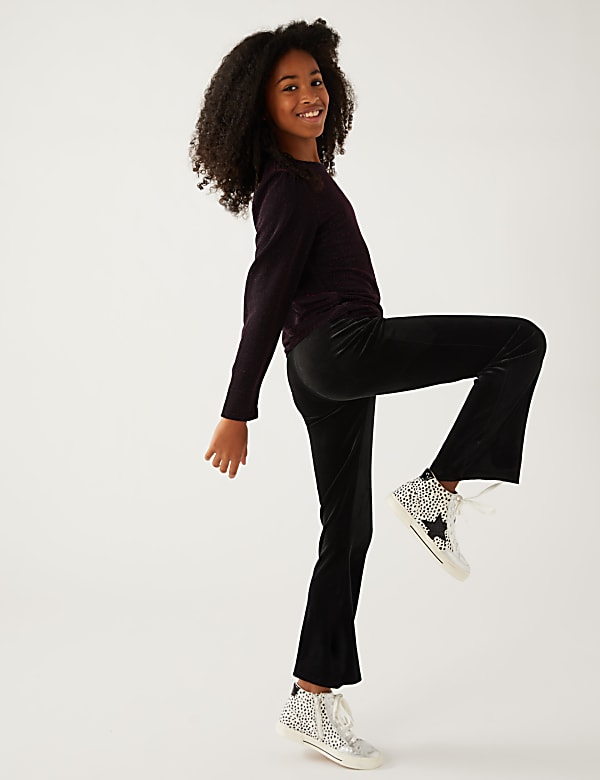 Velvet Flared Leggings