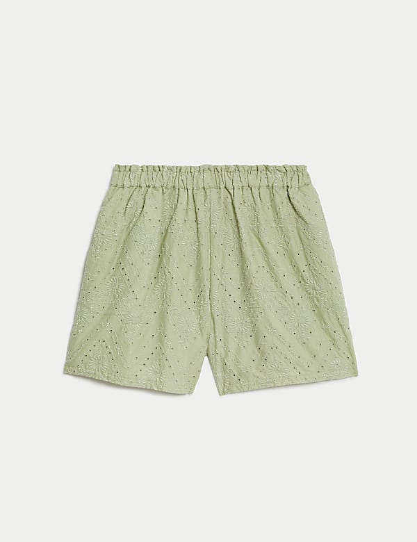 Pure Cotton Broderie Shorts (6-16 Yrs) - MX