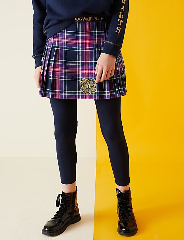 Harry Potter Cotton Rich Checked Skirt (2-16 Yrs)