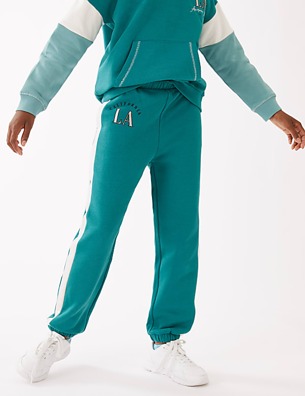 Cotton Rich California Slogan Joggers (6-16 Yrs)