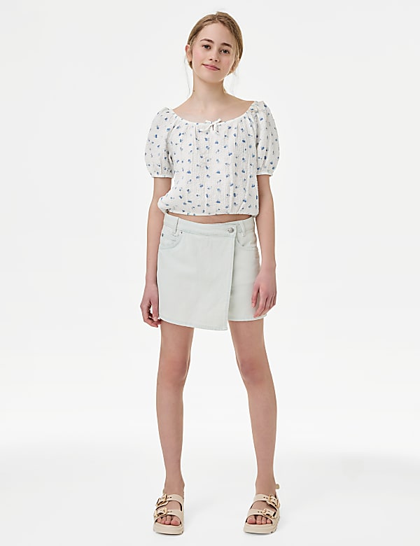 Denim Skort (6-16 Yrs) - PL