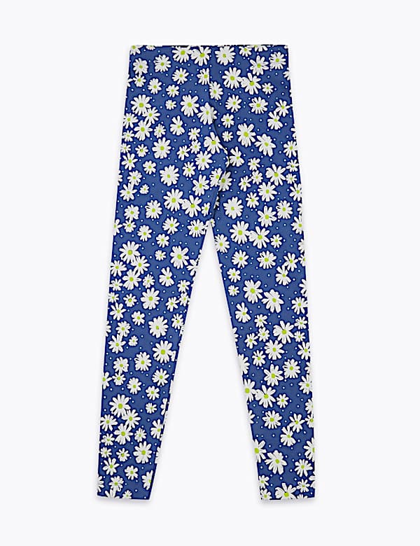 Cotton Rich Daisy Print Leggings (6-16 Yrs) - IT