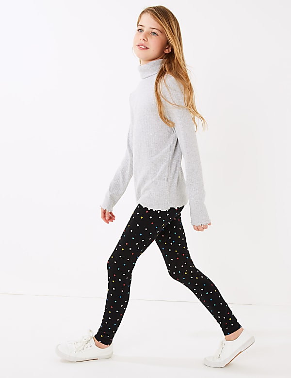 Print cotton leggings on sale