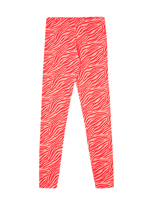 Cotton Rich Zebra Print Leggings (6-16 Yrs)