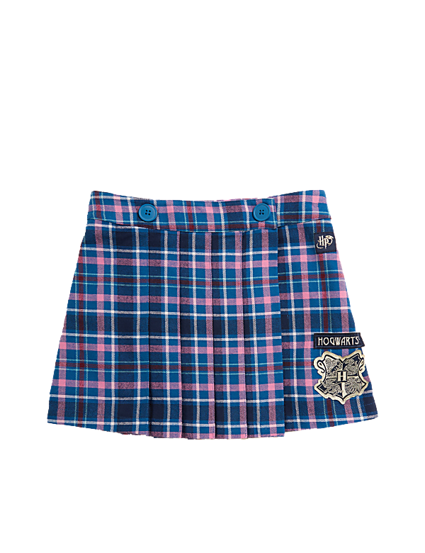 Cotton Blend Harry Potter™ Checked Skirt
