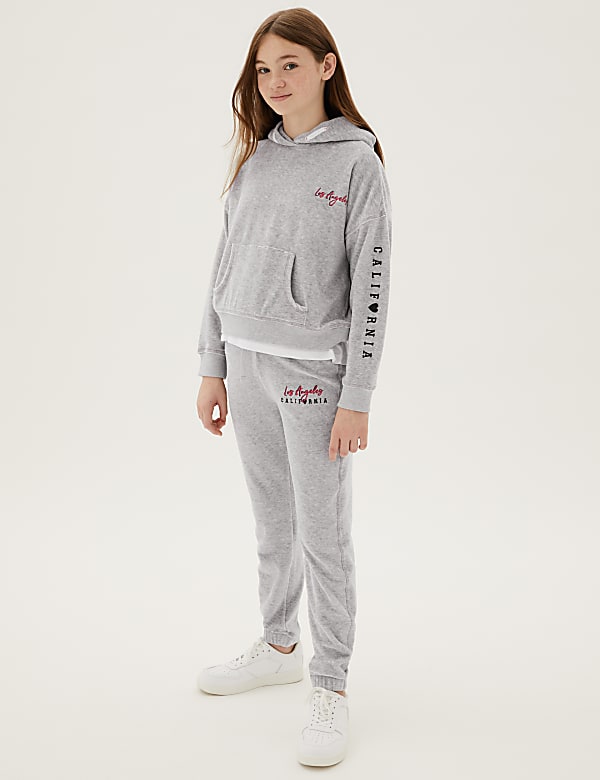 Cotton Rich Slogan Joggers (6-16 Yrs)