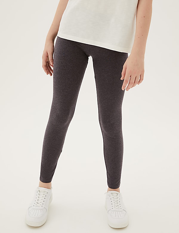 5pk Cotton Rich Leggings (6-16 Yrs)