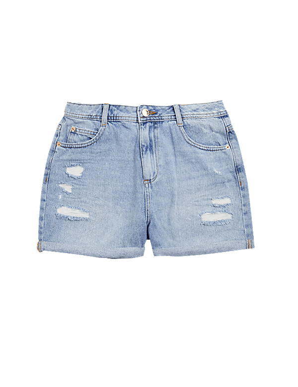 Denim Ripped Shorts (6-16 Yrs)