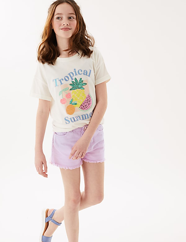 Denim Ombre shorts (6-16 Yrs)