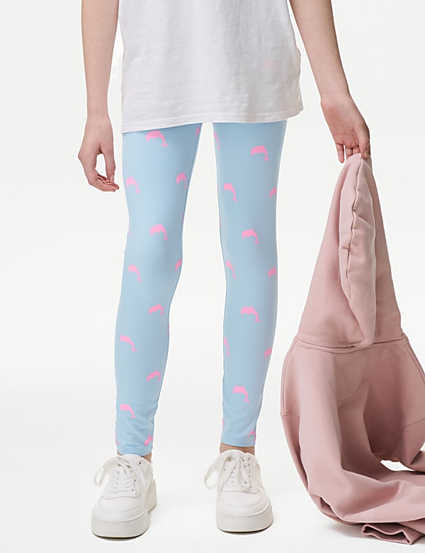 Cotton Rich Printed Leggings (6 – 16 Yrs)