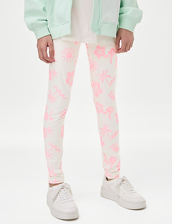 Cotton Rich Printed Leggings (6 – 16 Yrs)
