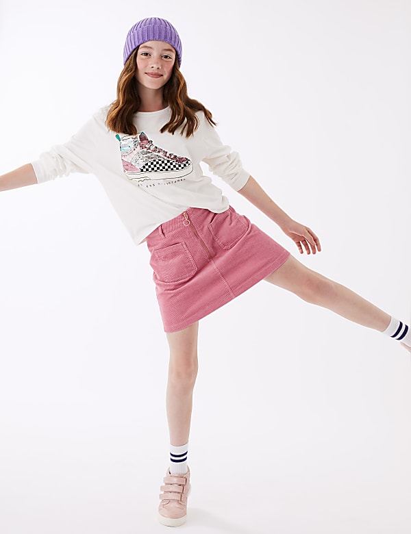 Pure Cotton Skirt (6-16 Yrs) - HR