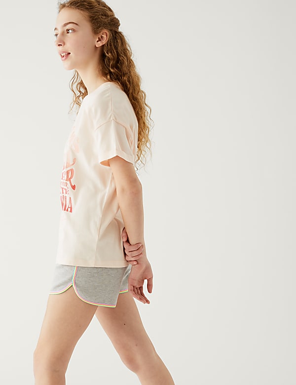 Cotton Rich Striped Shorts