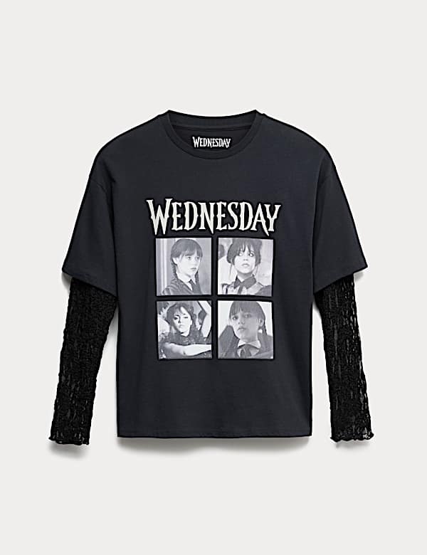 Cotton Rich Wednesday™ Lace T-Shirt (6-16 Yrs) - JP