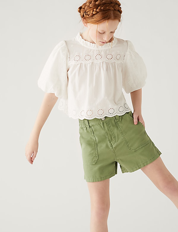 Pure Cotton Cargo Shorts