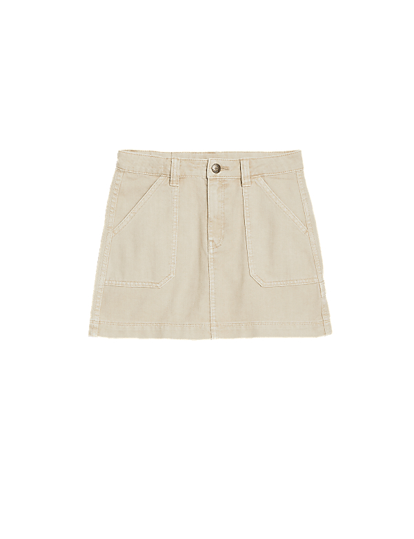 Pure Cotton Cargo Skirt (6-16 Yrs)