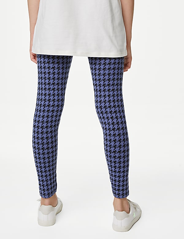 Cotton Rich Dogtooth Leggings (6-16 Yrs)