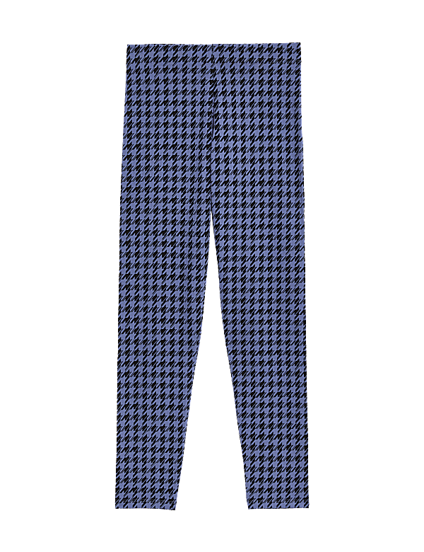 Cotton Rich Dogtooth Leggings (6-16 Yrs)