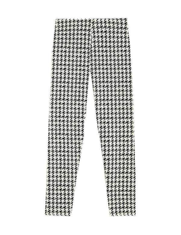 Cotton Rich Dogtooth Leggings (6-16 Yrs)