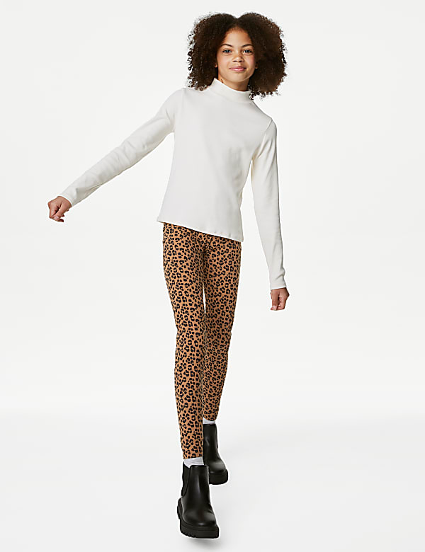 Kids animal print leggings shop