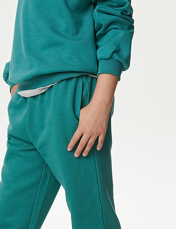 Cotton Rich Plain Joggers (6-16 Yrs)