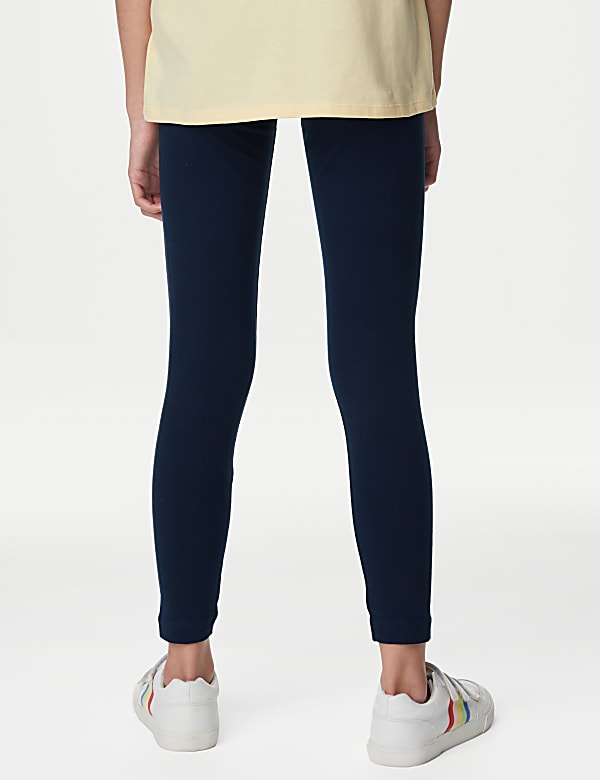 2pk Cotton Rich Leggings (6-16 Yrs) - AT