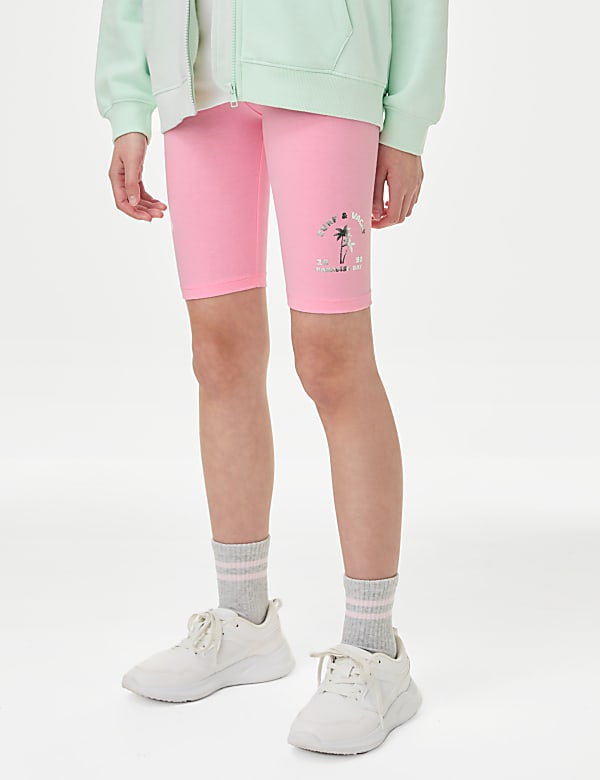 Cotton Rich Print Cycling Shorts (6-16 Yrs) - BG